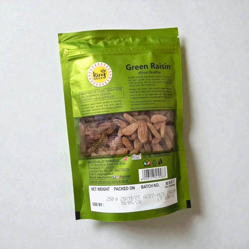 Best King Uncle Green Raisins 250g