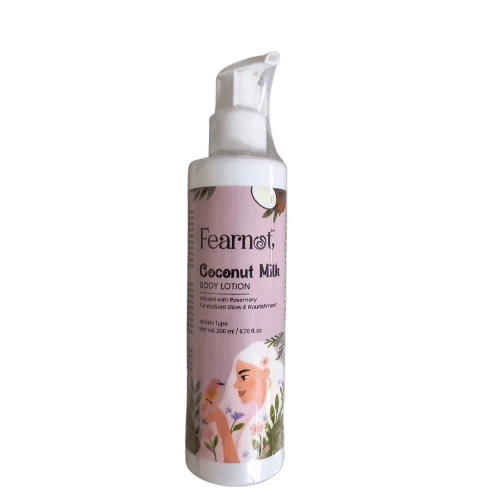 Fearnot Coconut Milk Body Lotion with Rosemary – Radiant Glow & Deep Nourishment for All Skin Types | 200ml |