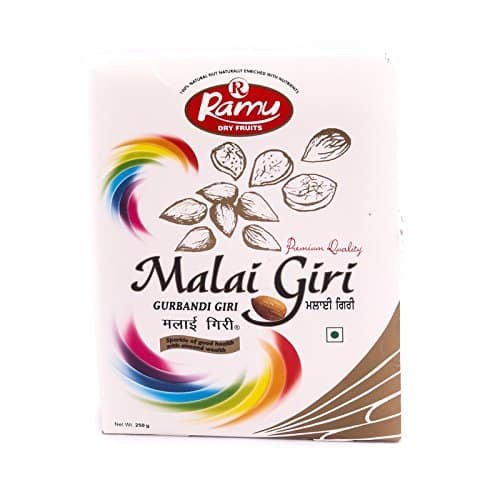 Ramu Dry Fruits Premium Malai Gurbandi Almonds Giri 250g – High Quality Choti Giri Badam | Fresh & Nutrient-Rich Dry Fruits