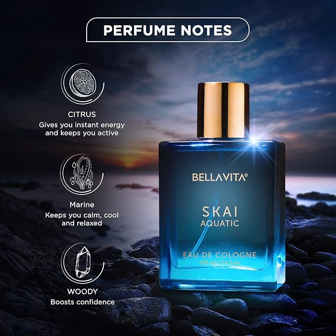 Bellavita Luxury Skai Aquatic EDC Perfume 100ml