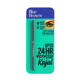 Blue Heaven Up to 24HR Stay Kajal 30g – Jet Black, Smudge-Proof & Long-Lasting Eye Kajal