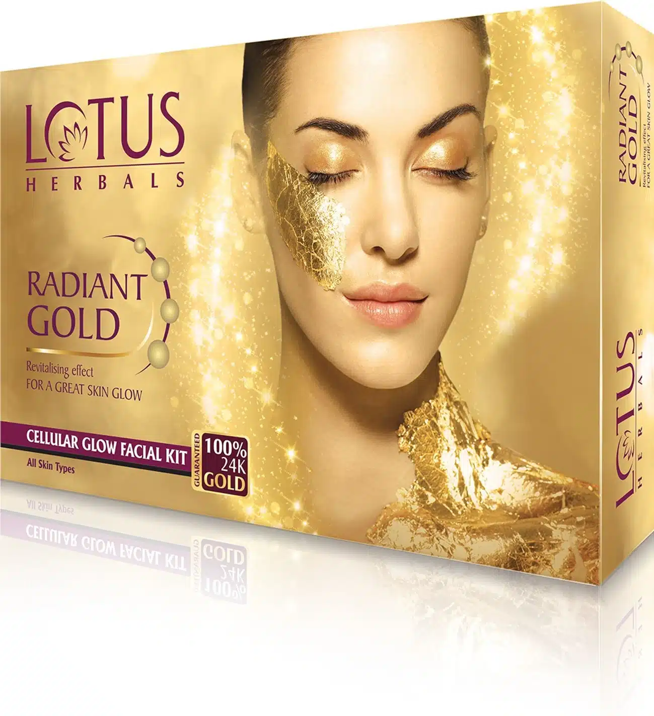 LOTUS Herbals Radiant Gold Cellular Glow Facial Kit 37 g